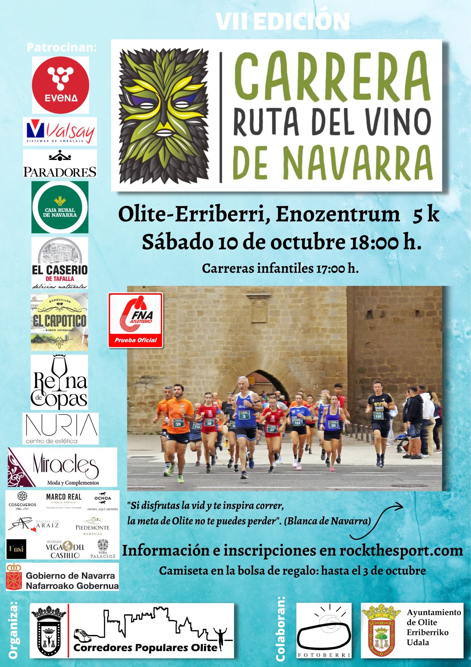 VII Edición de la Carrera de la Ruta del Vino de Navarra Logo