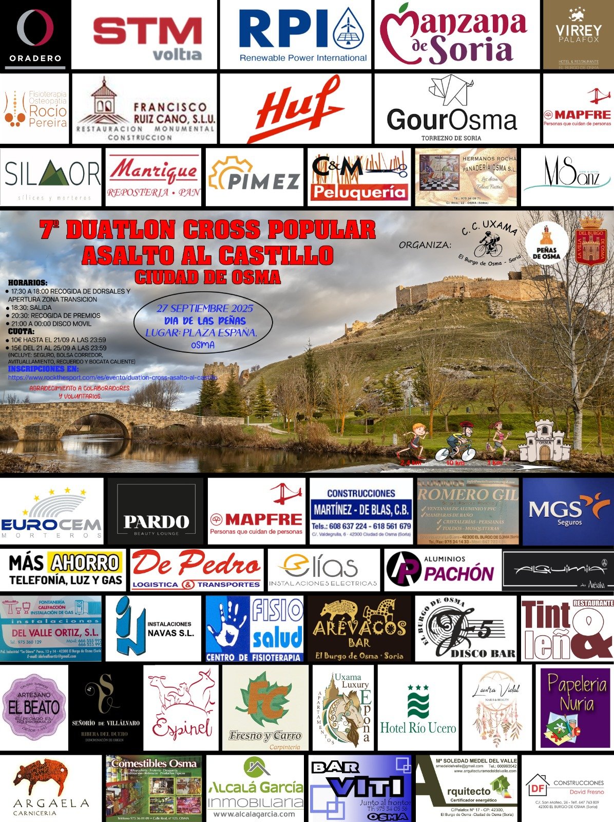 VIII DUATLÓN CROSS ASALTO AL CASTILLO Logo