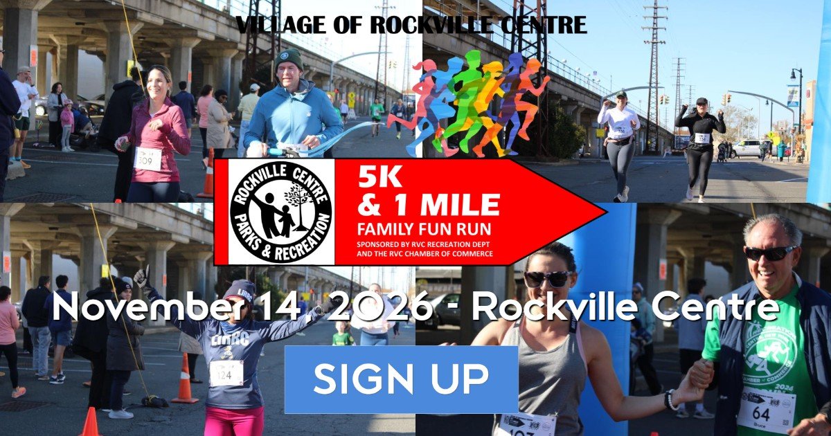Village of Rockville Centre 5K & 1 Mile Family Fun Run 2026