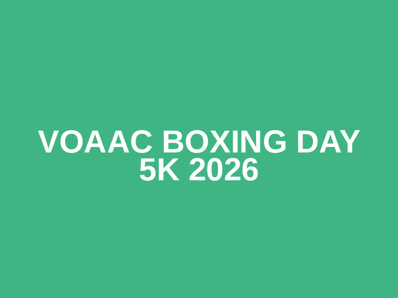 VoAAC Boxing Day 5K 2026 Logo