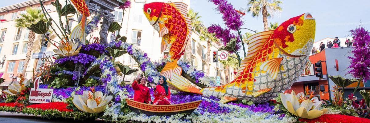 VOLUNTEER: ROSE PARADE FLOAT DECORATING IN LA