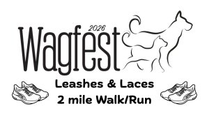 Wagfest Leashes and Laces 2 Mile Walk/Run Logo