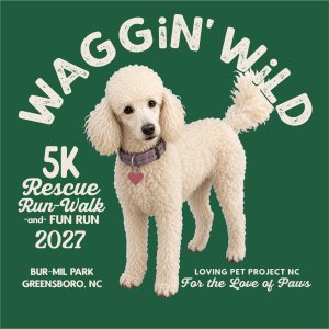 Waggin' Wild 5k & Fun Run Logo