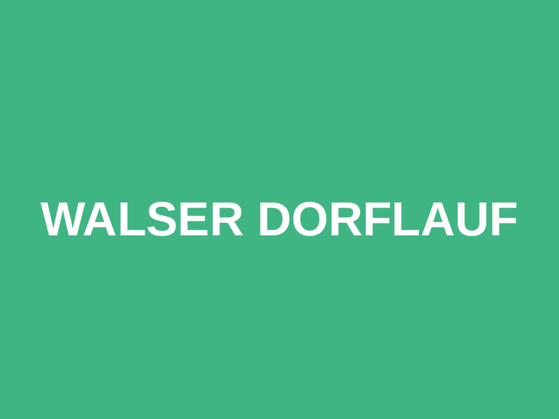 Walser Dorflauf Logo
