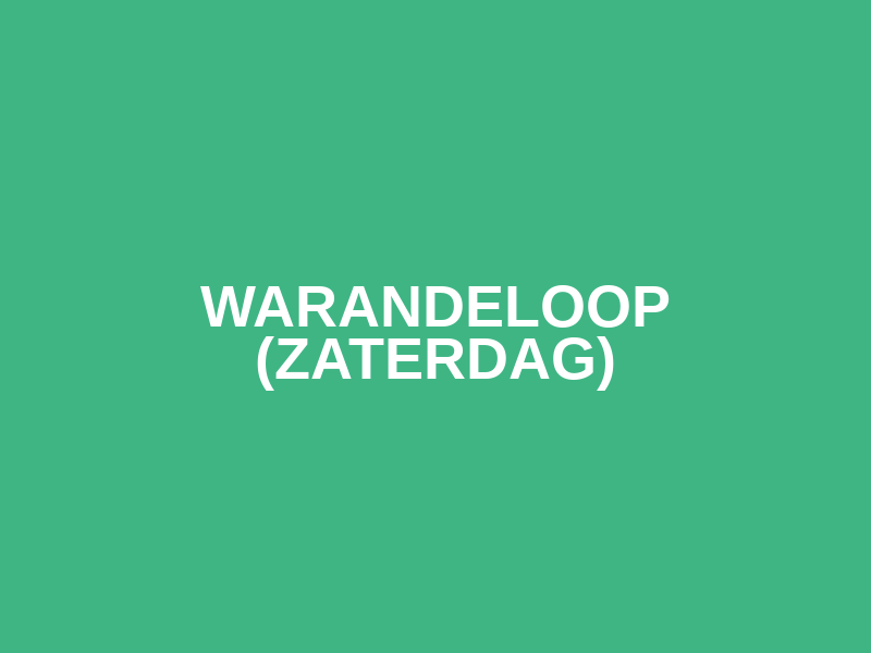 Warandeloop (Zaterdag) Logo