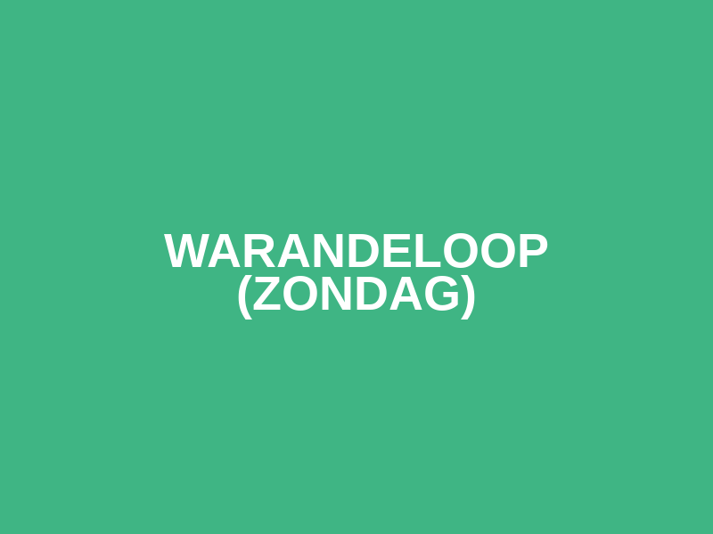 Warandeloop (Zondag) Logo