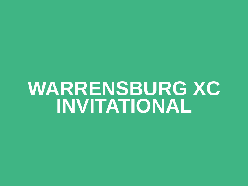 Warrensburg XC Invitational