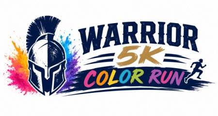 Warrior 5k Color Run Logo