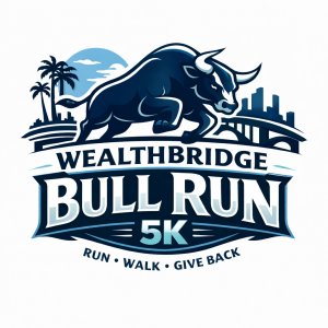 WealthBridge Bull Run 5K Logo
