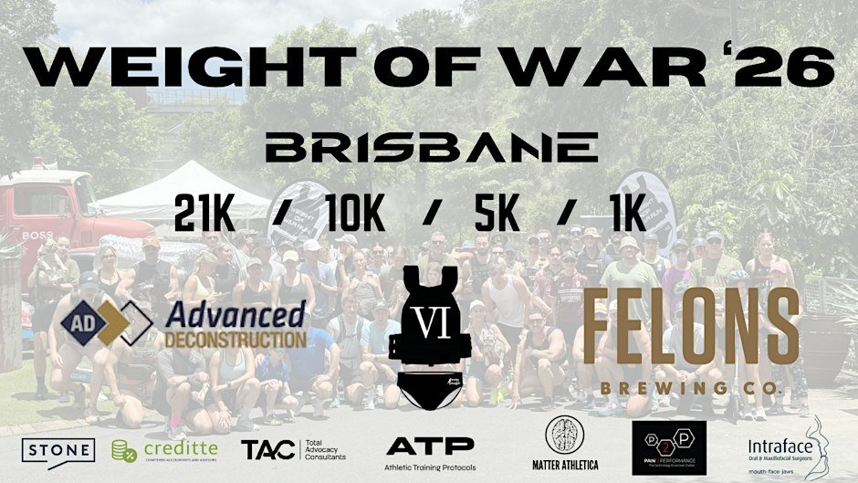 Weight of War Run 2026 – Brisbane