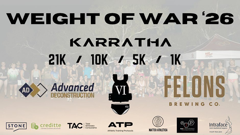 Weight of War Run 2026 – Karratha