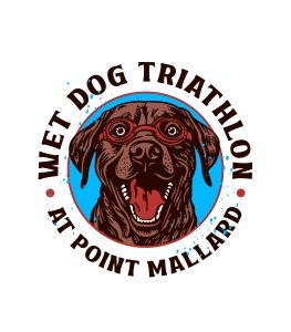Wet Dog Triathlon at Point Mallard Logo
