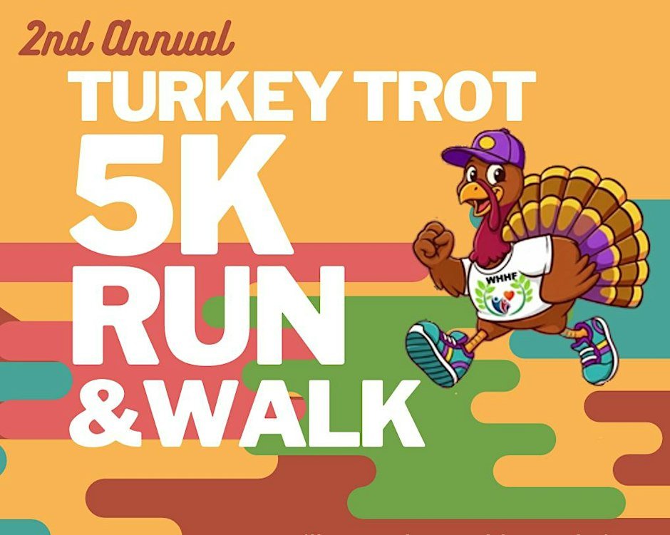 WHHF 2nd Annual Turkey Trot 5K Run & Walk Logo