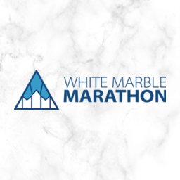 White Marble Marathon Logo