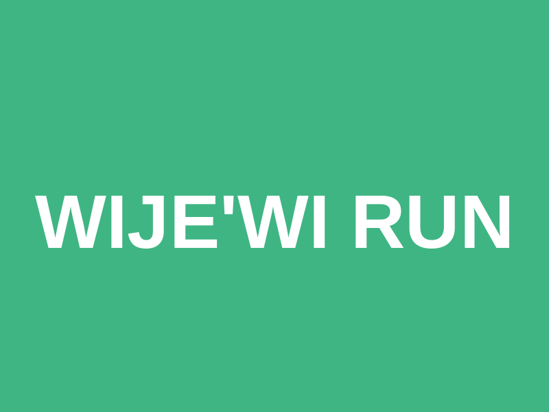Wije'wi Run Logo