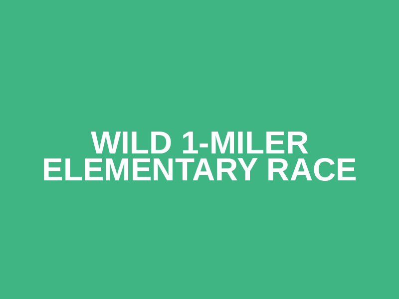 Wild 1-Miler Elementary Race Logo