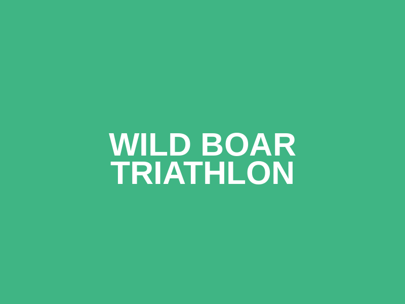 Wild Boar Triathlon weekend Logo