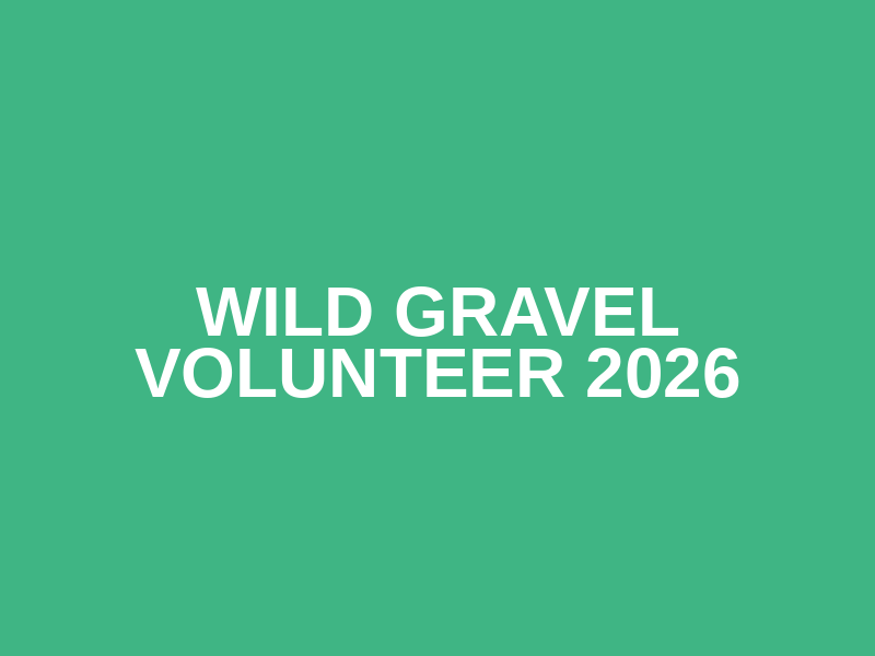 Wild Gravel Volunteer 2026 Logo