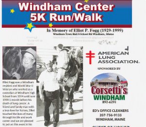 Windham Center 5K In Memory of Elliot P Fogg (1929-1999) Logo
