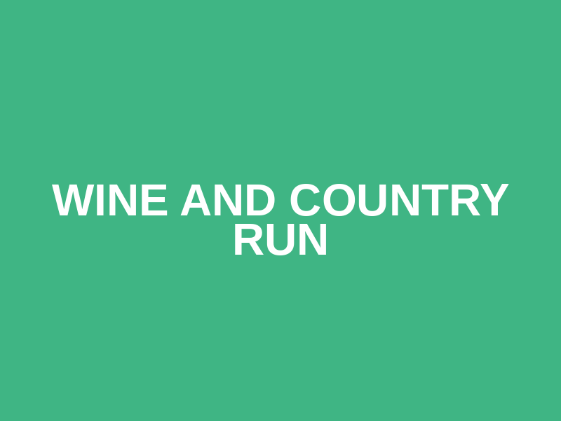 Wine and Country Run Logo