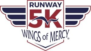 Wings of Mercy Runway 5k Logo
