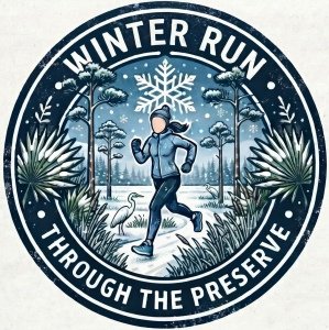 Winter Run Through the Preserve Logo