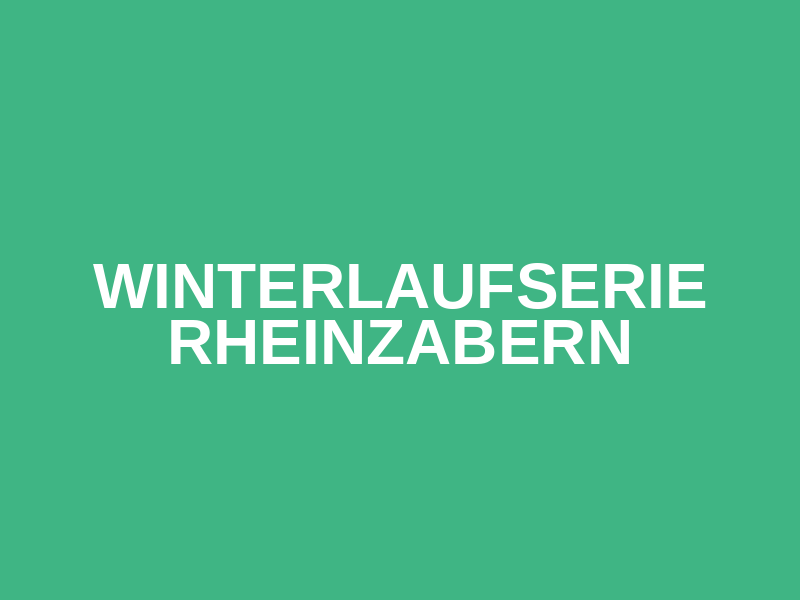 Winterlaufserie Rheinzabern