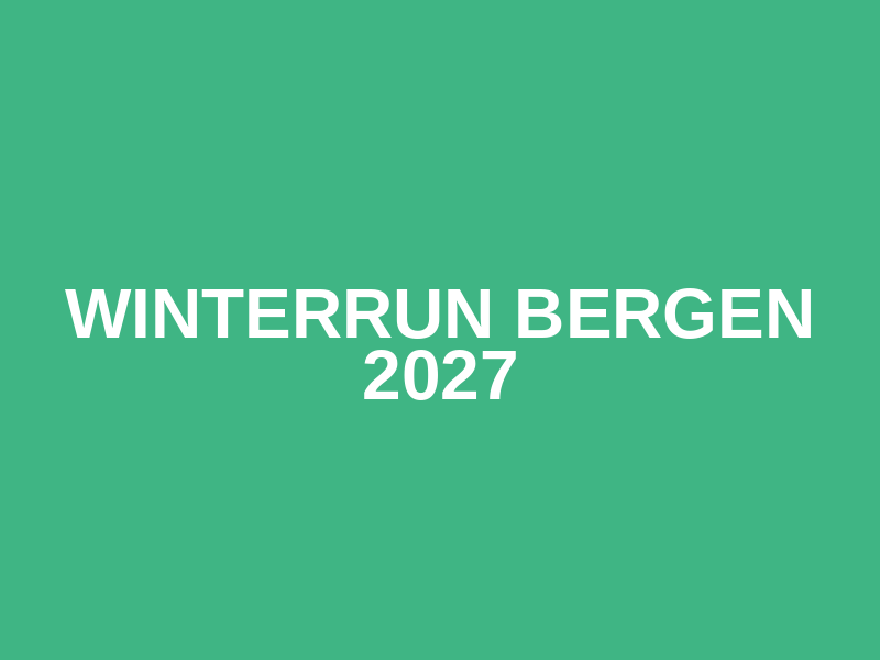 Winterrun Bergen 2027 Logo