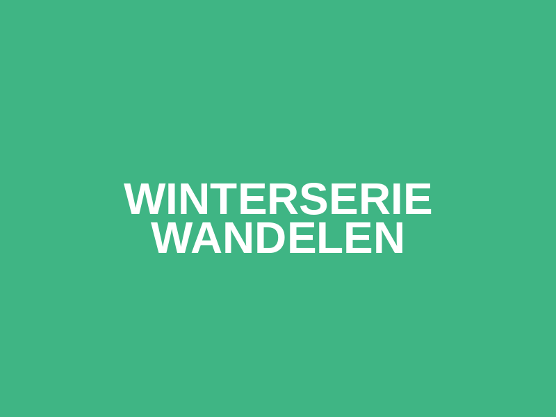 Winterserie Wandelen