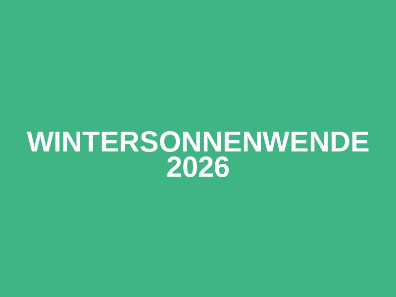 Wintersonnenwende 2026 Logo