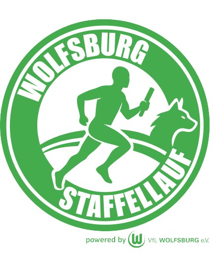 Wolfsburg Staffellauf 2026 powered by VfL Wolfsburg e.V. Logo