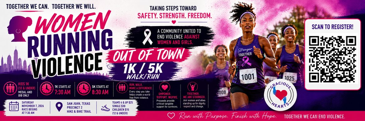 Women Running Violence Out of Town 5K Run