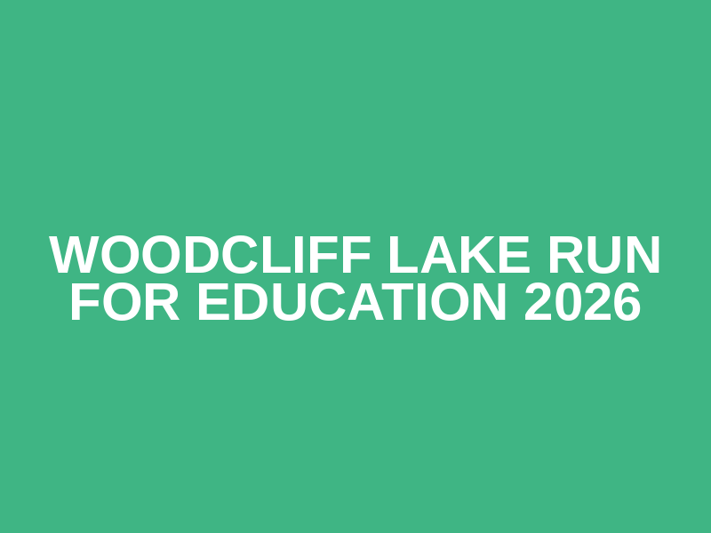 Woodcliff Lake Run for Education 2026 Logo