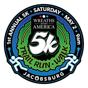 1st Annual 5K Trail Run/Walk at Jacobsburg State Park -Benefits Wreaths Across America