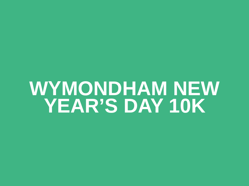 Wymondham New Year’s Day 10k Logo