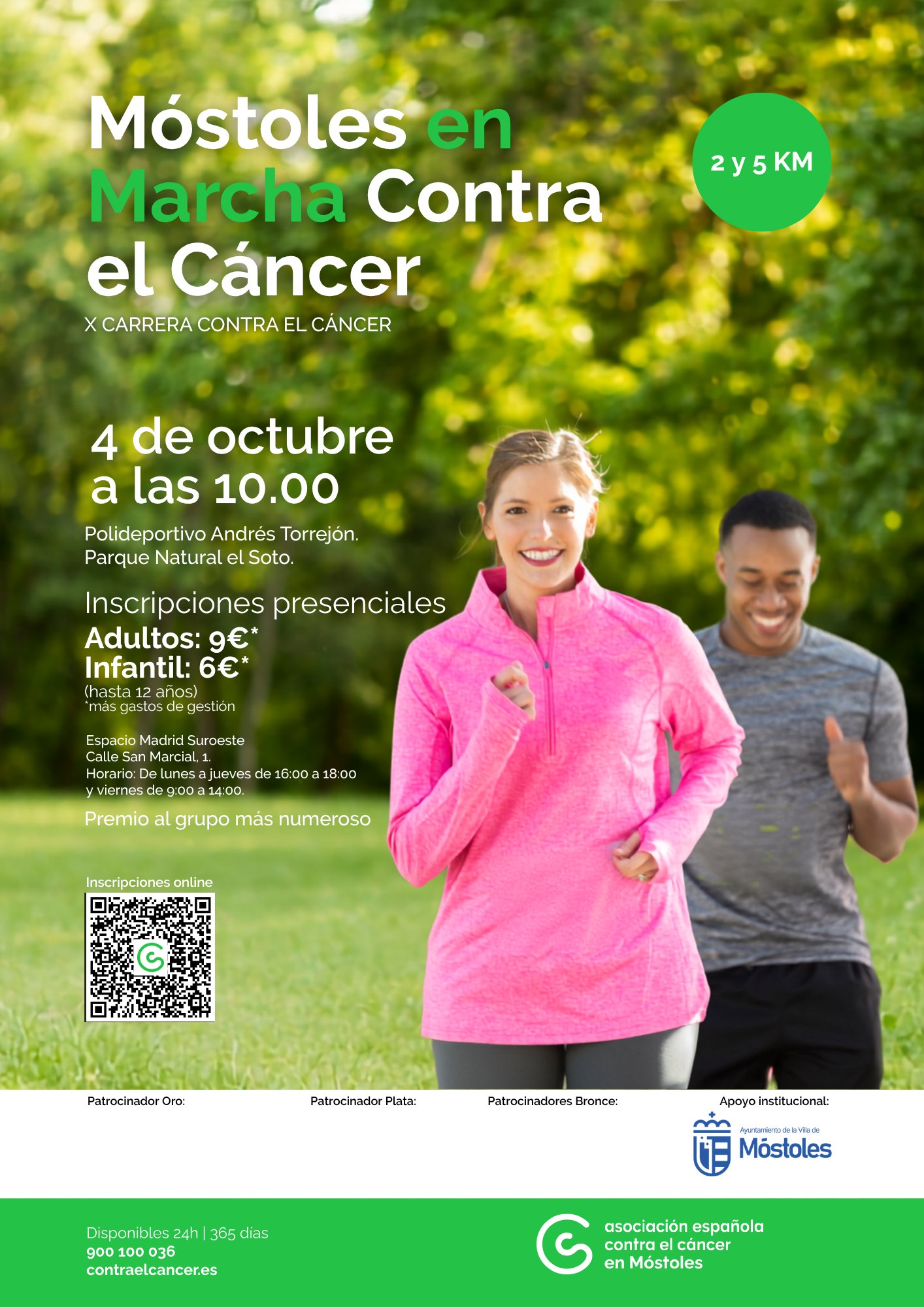 X CARRERA MÓSTOLES EN MARCHA CONTRA EL CÁNCER Logo