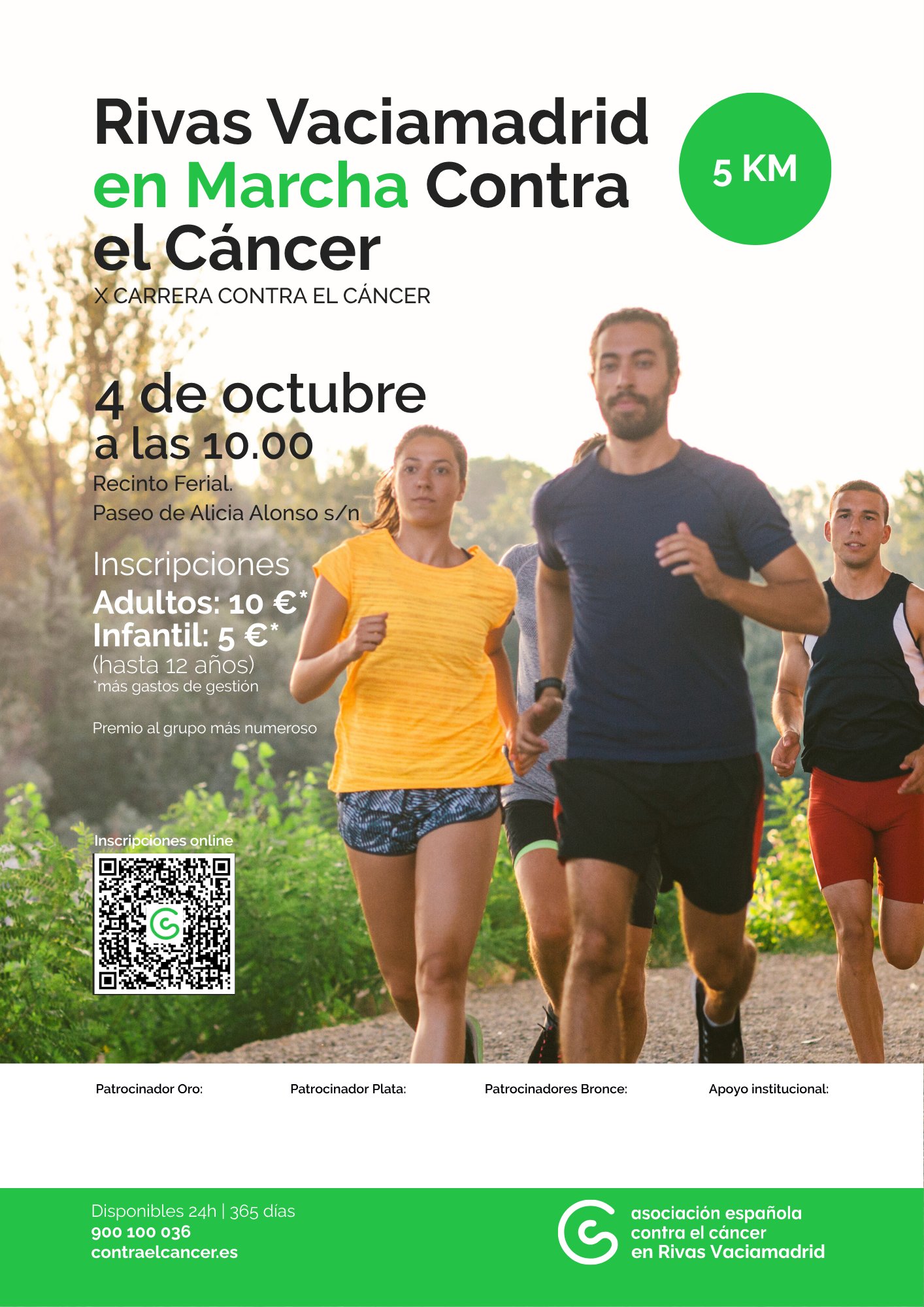 X CARRERA RIVAS EN MARCHA CONTRA EL CÁNCER Logo