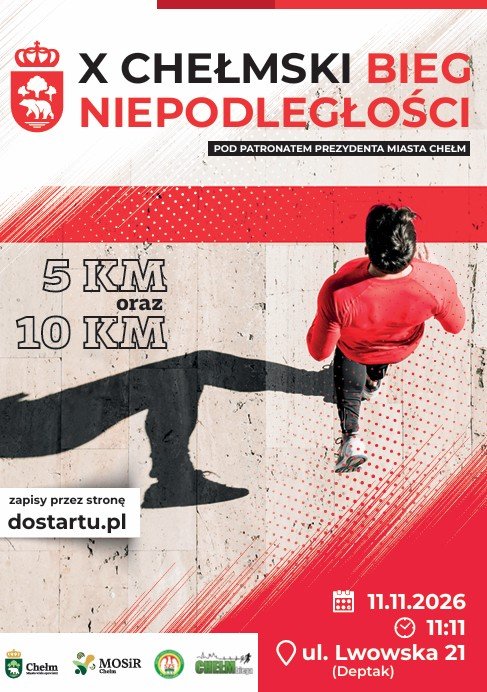 X Chełmski Bieg Niepodległości Logo