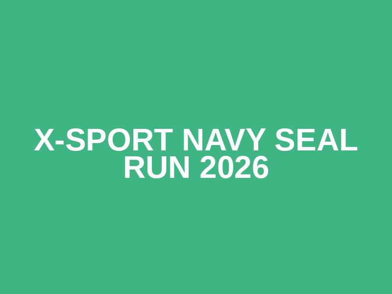 X-Sport Navy Seal Run 2026 Logo