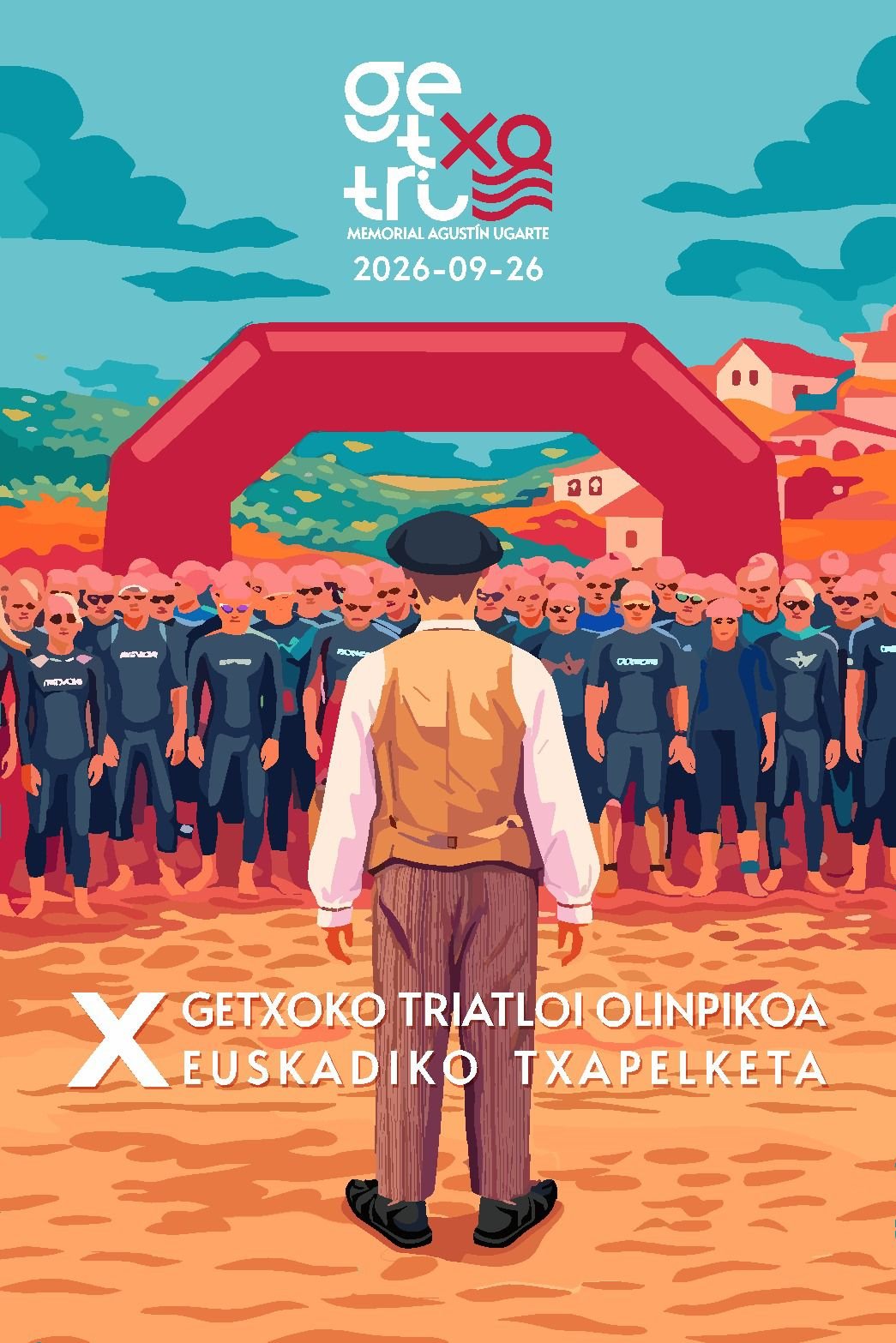 X. Triatlón Olímpico de Getxo - Memorial Agustin Ugarte (Campeonato de Euskadi) Logo
