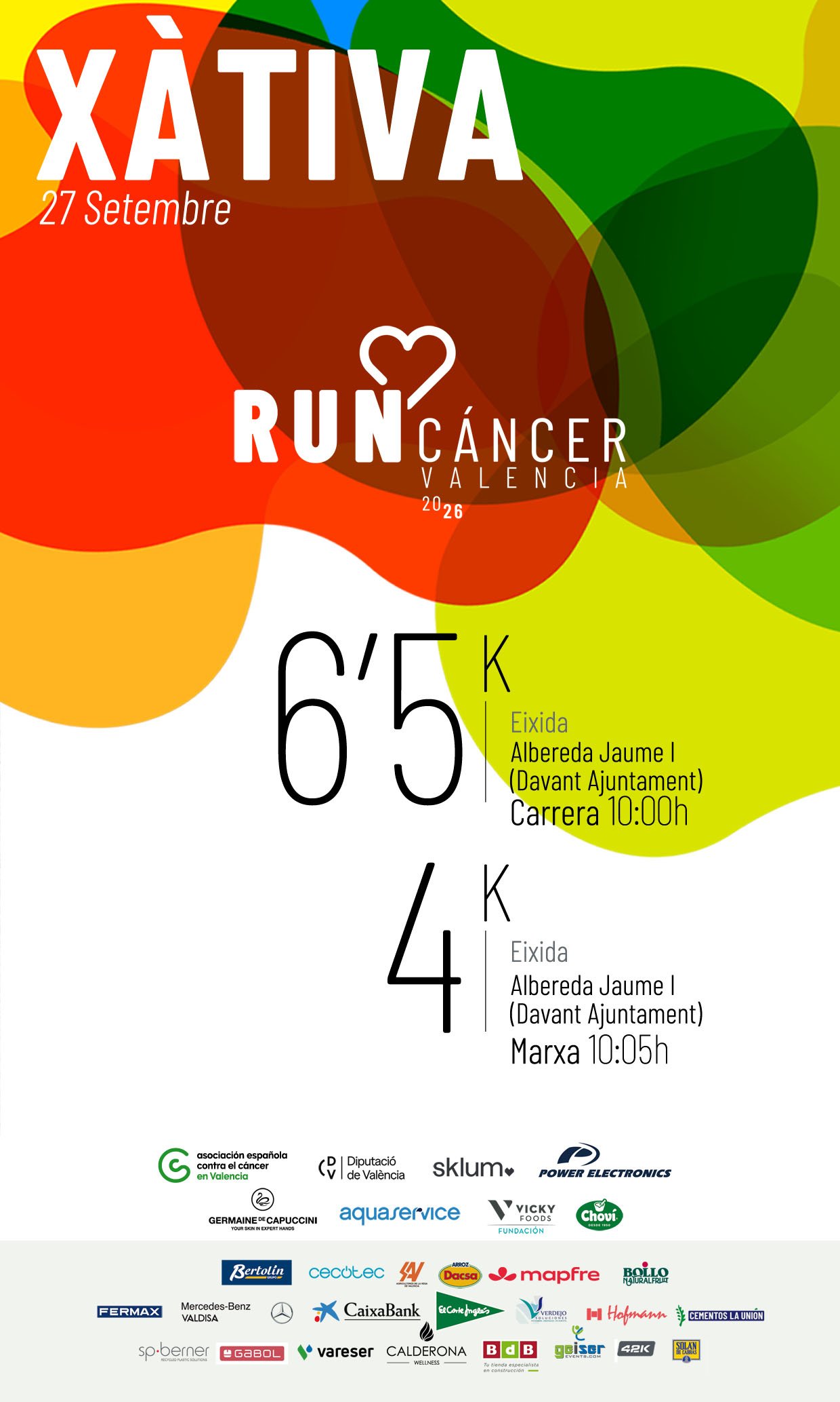 Xàtiva Contra el Cáncer 2026 Logo