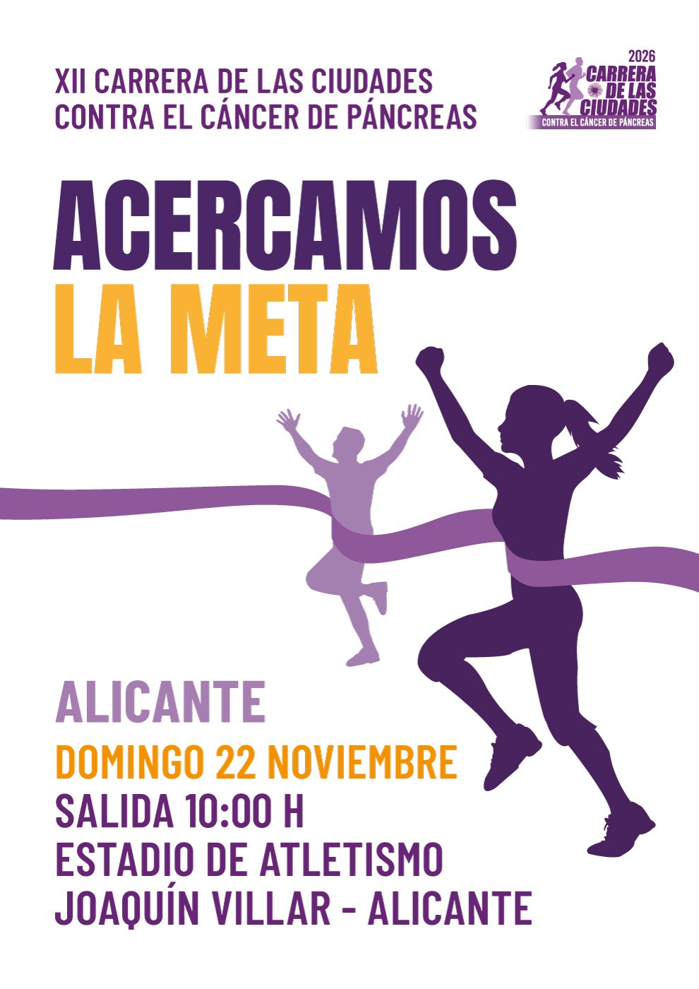 XII CARRERA CONTRA EL CÁNCER DE PÁNCREAS ALICANTE 2026