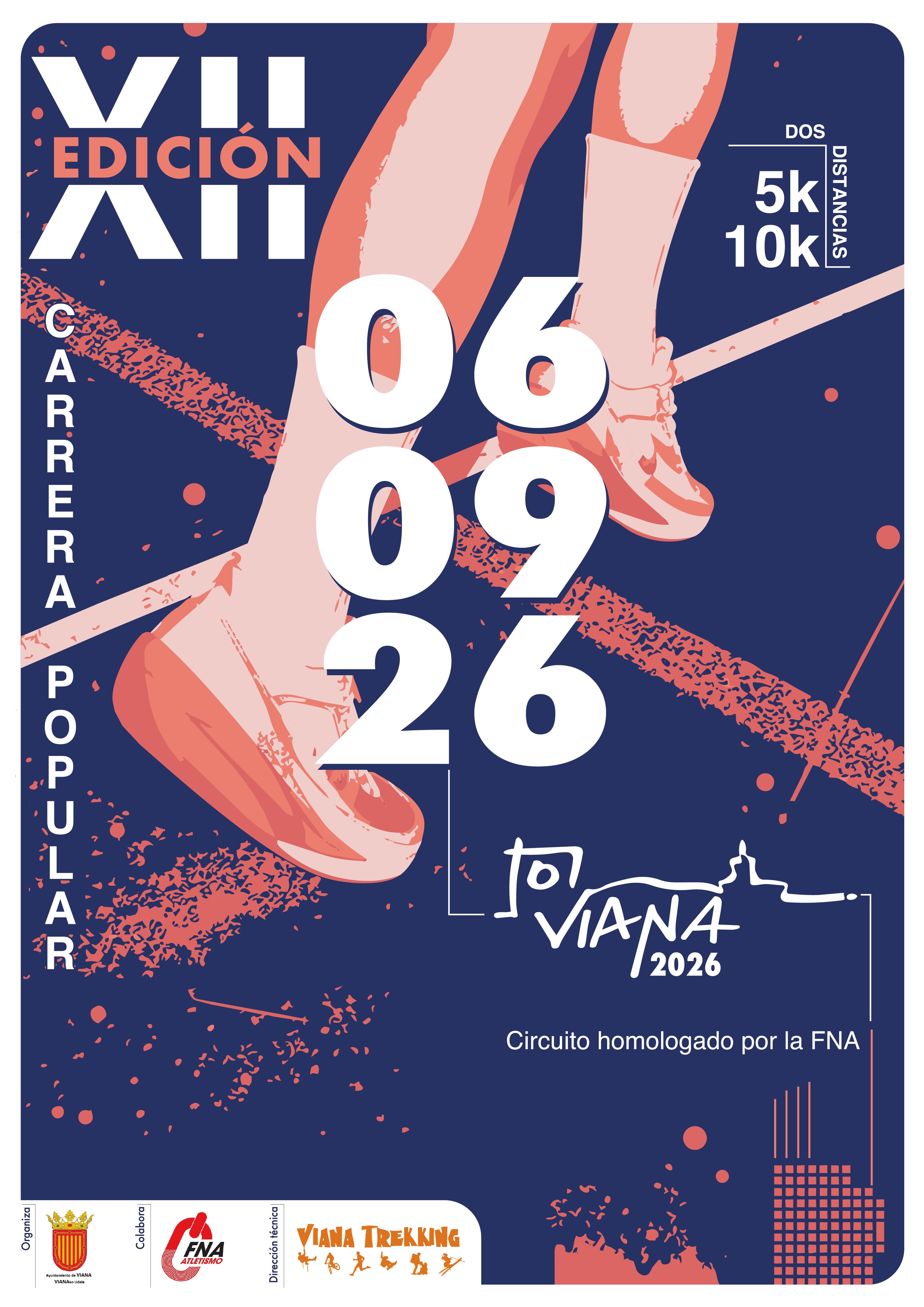 XII CARRERA POPULAR CIUDAD DE VIANA Logo