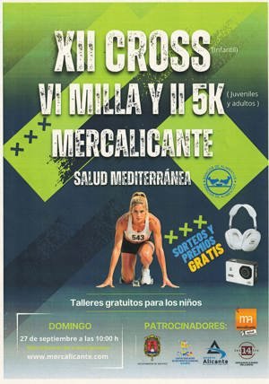 XII Cross Mercalicante Salud Mediterránea 2026 Logo