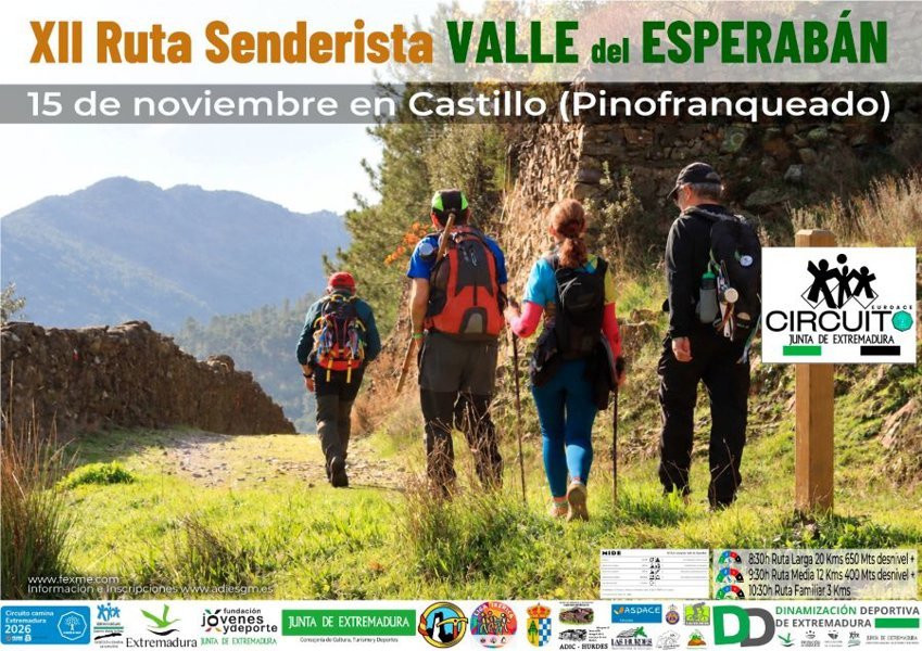 XII Ruta Senderista Valle del Esperabán Logo