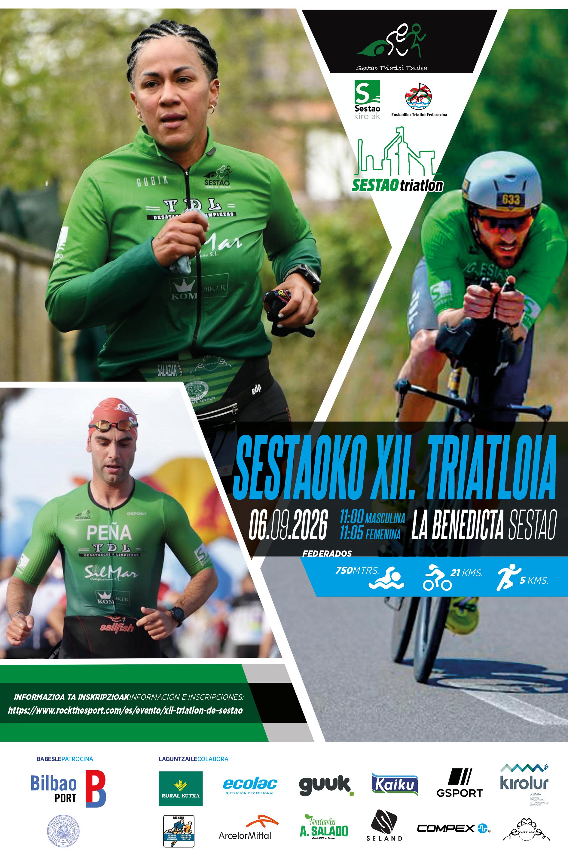 XII TRIATLÓN DE SESTAO Logo