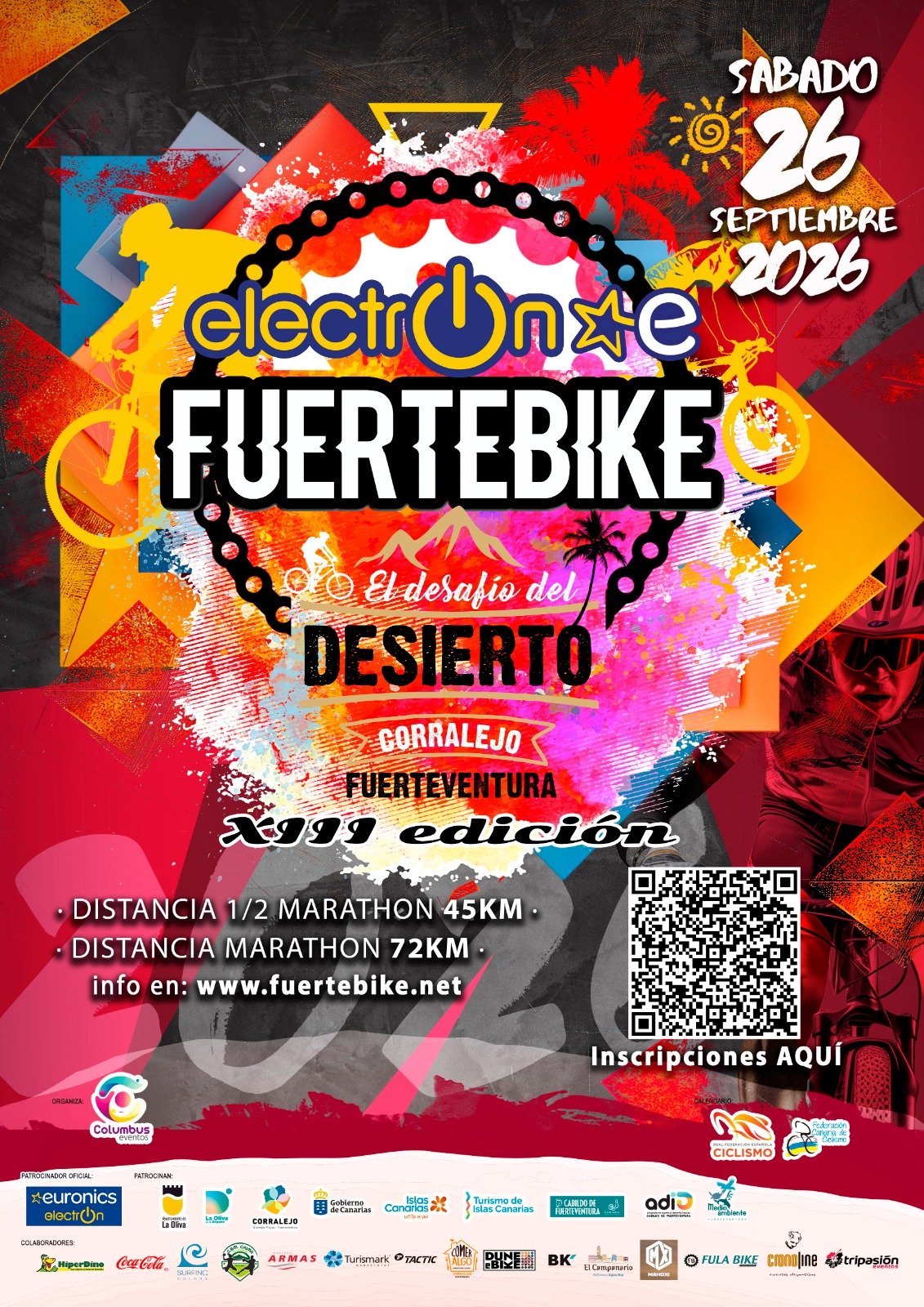 XIII Electrón FUERTEBIKE Fuerteventura - 2026 Logo