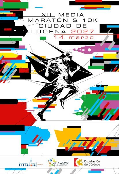 XIII Media Maratón & 10K Ciudad de Lucena Logo