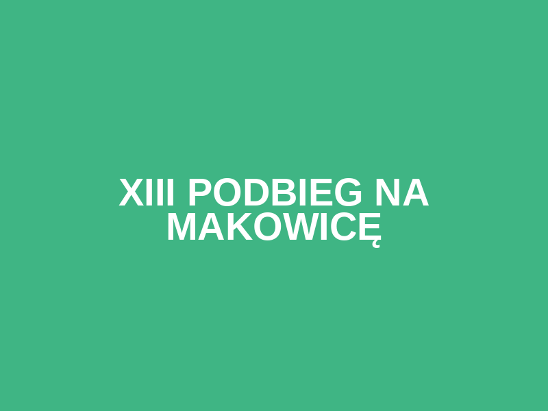 XIII Podbieg na Makowicę Logo