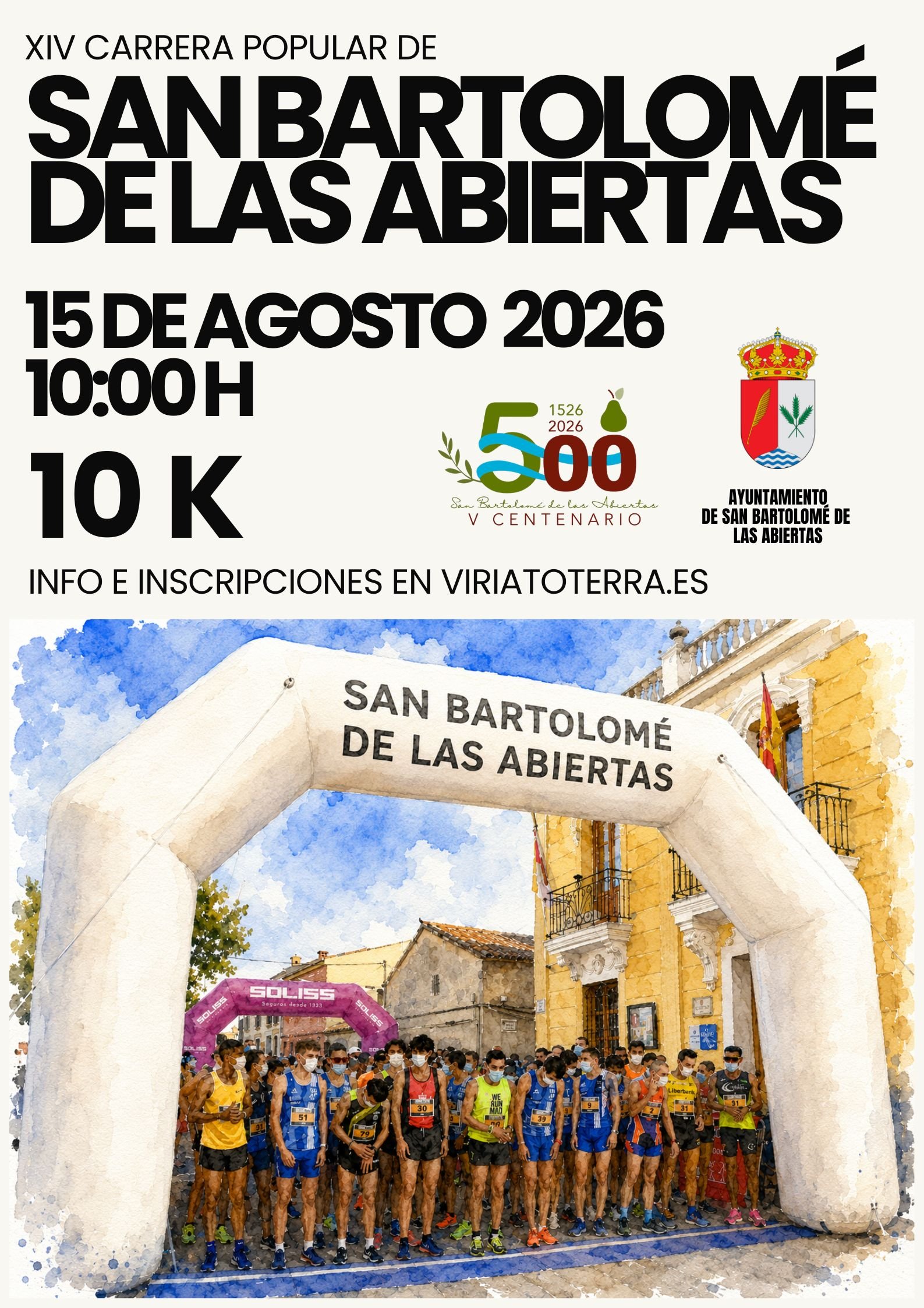 XIV CARRERA POPULAR DE SAN BARTOLOMÉ DE LAS ABIERTAS Logo